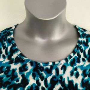 Kim Roger's 3/4 Sleeve Leopard Print